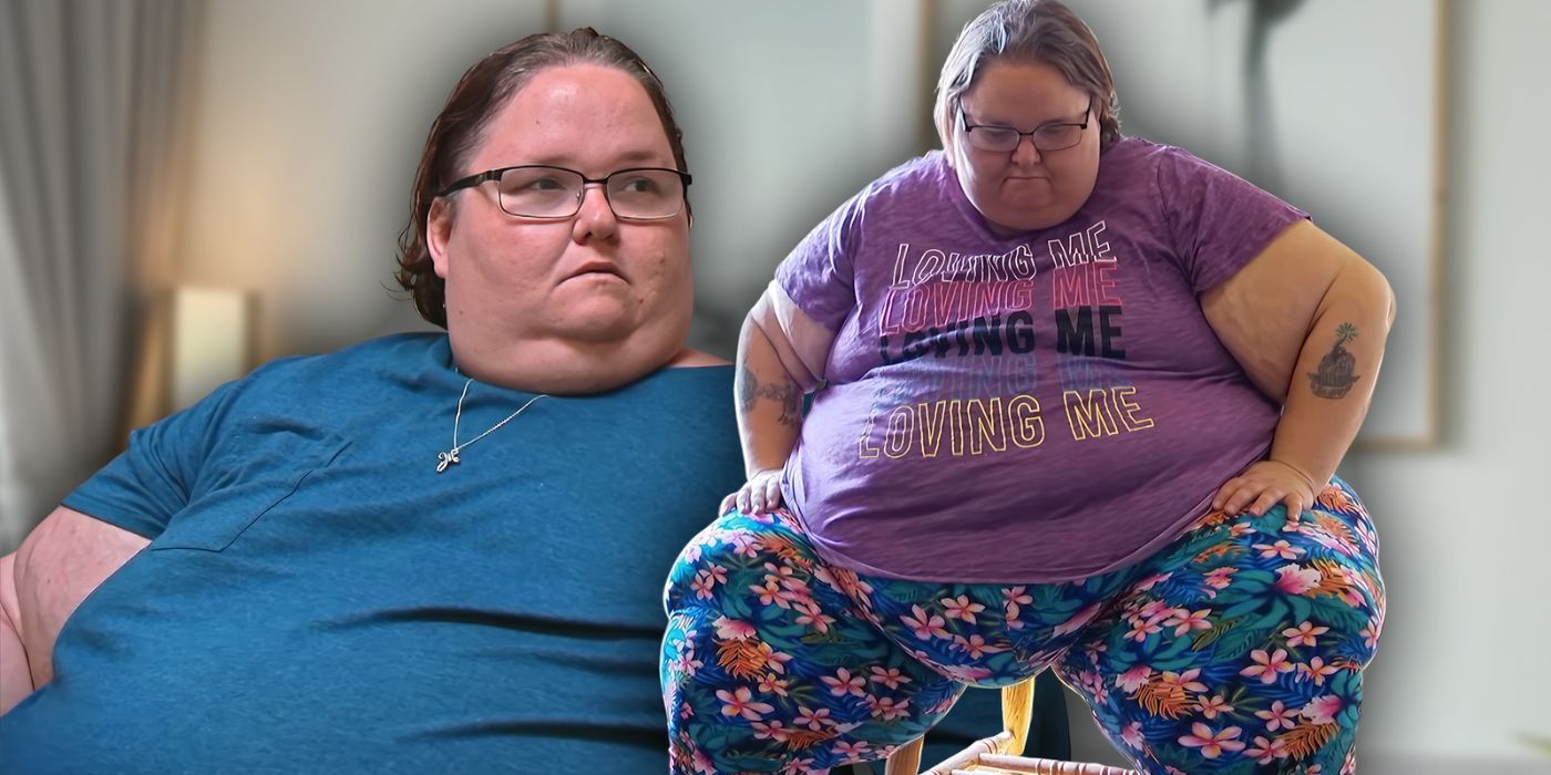 lacey buckingham in two photos wearing bright colors from My 600-lb Life season 10.