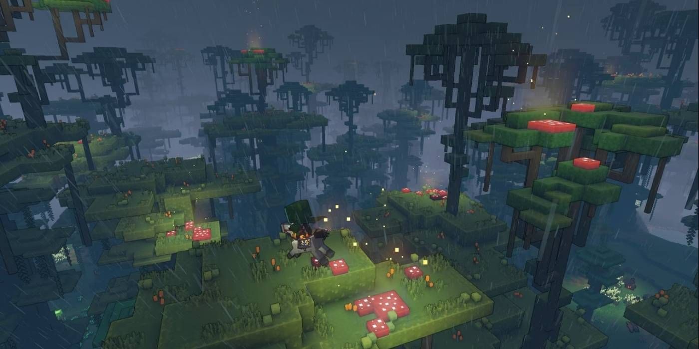 Minecraft Legends Jungle Biome that Holds Many Different Resources Such As Redstone