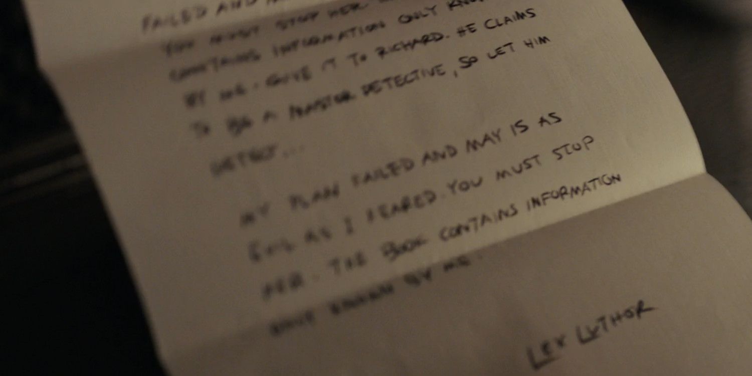 Lex Luthor Letter to Conner Kent in Titans Season 4