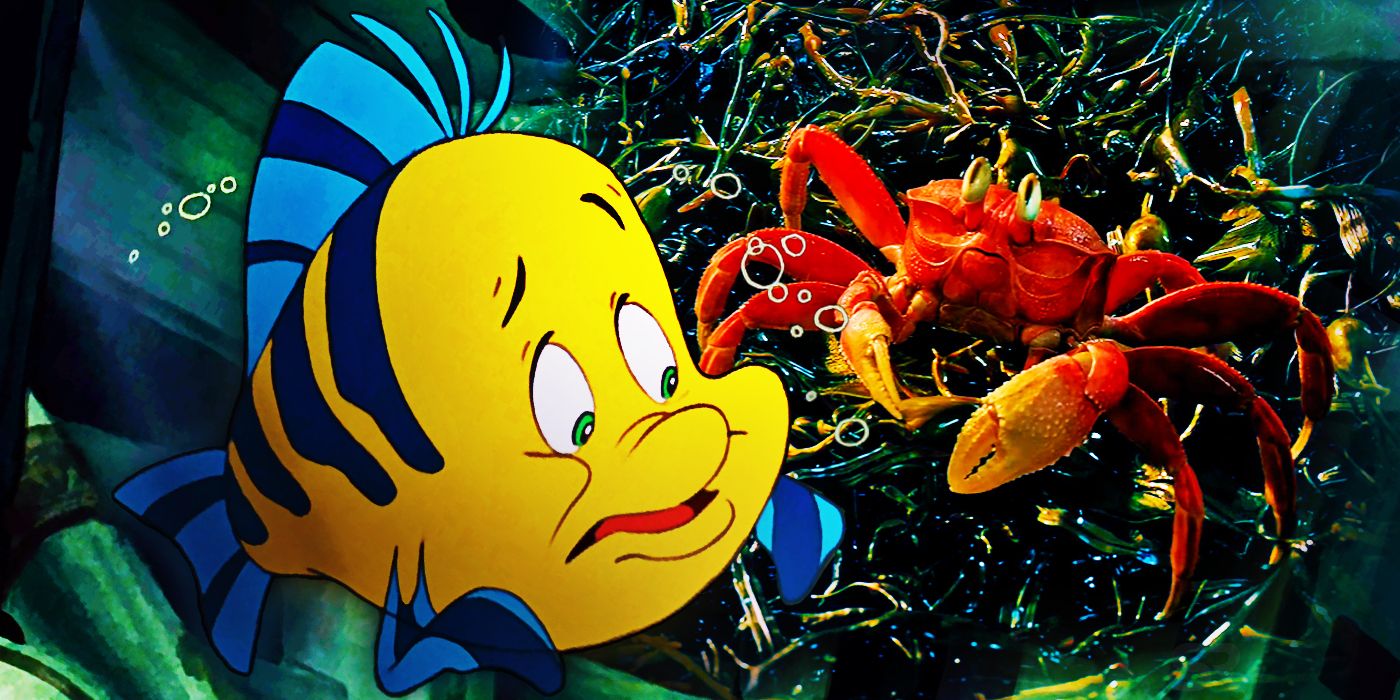 Sebastian And Flounder Look Unsettling In The Little Mermaid 2023