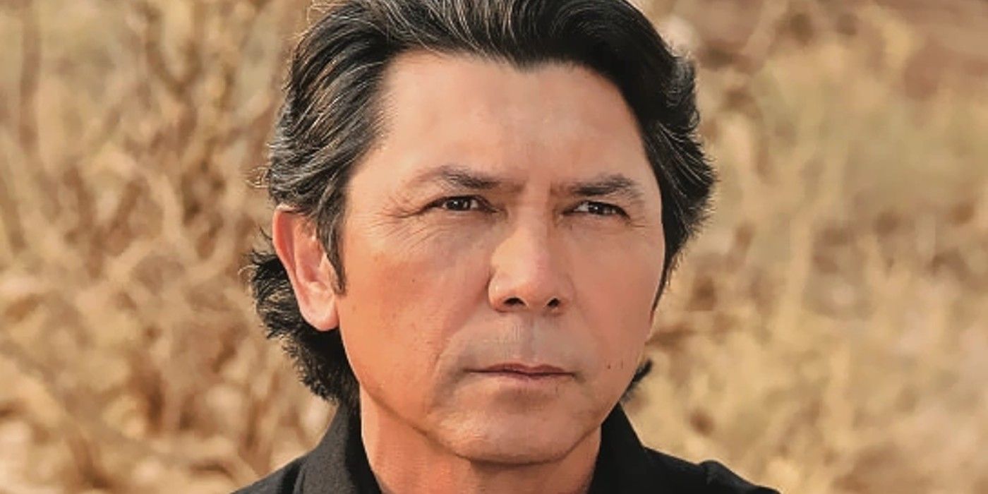 Lou Diamond Phillips looking serious