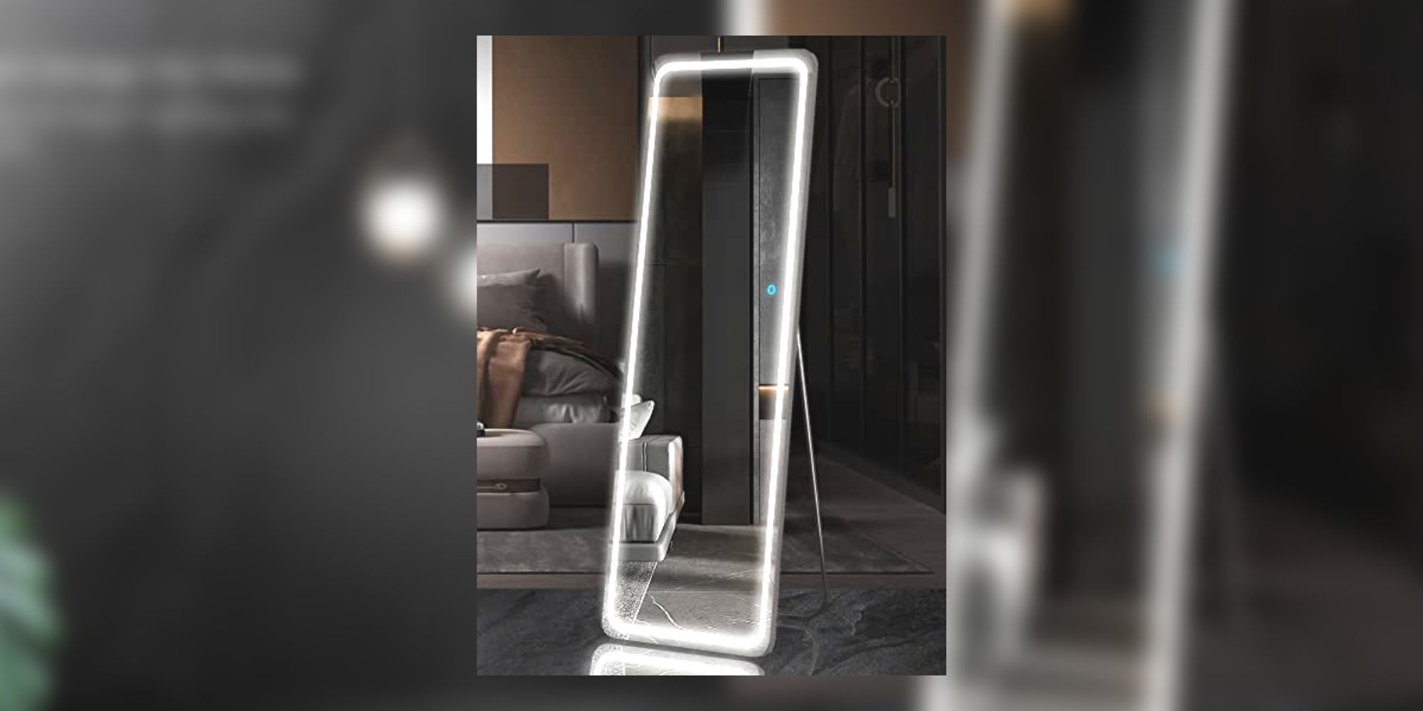 LVSOMT Full Length Mirror With LED Lights