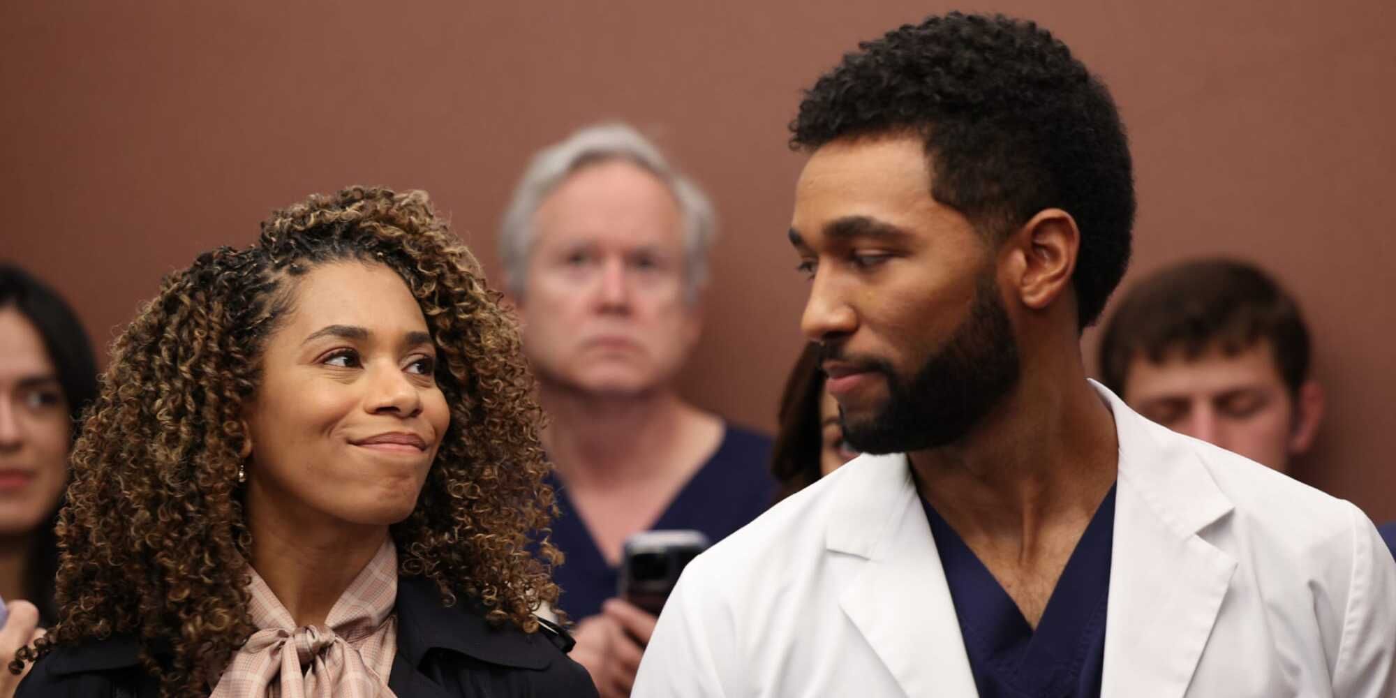 Kelly McCreary As Maggie & Anthony Hill As Winston In Grey's Anatomy.jpg