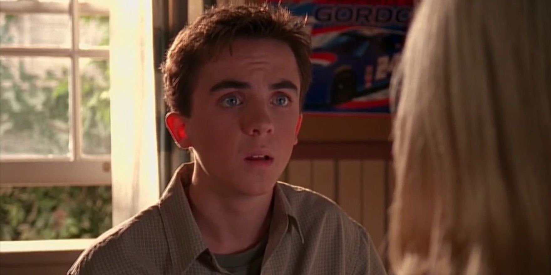 Malcolm looking surprised in Malcolm in the Middle