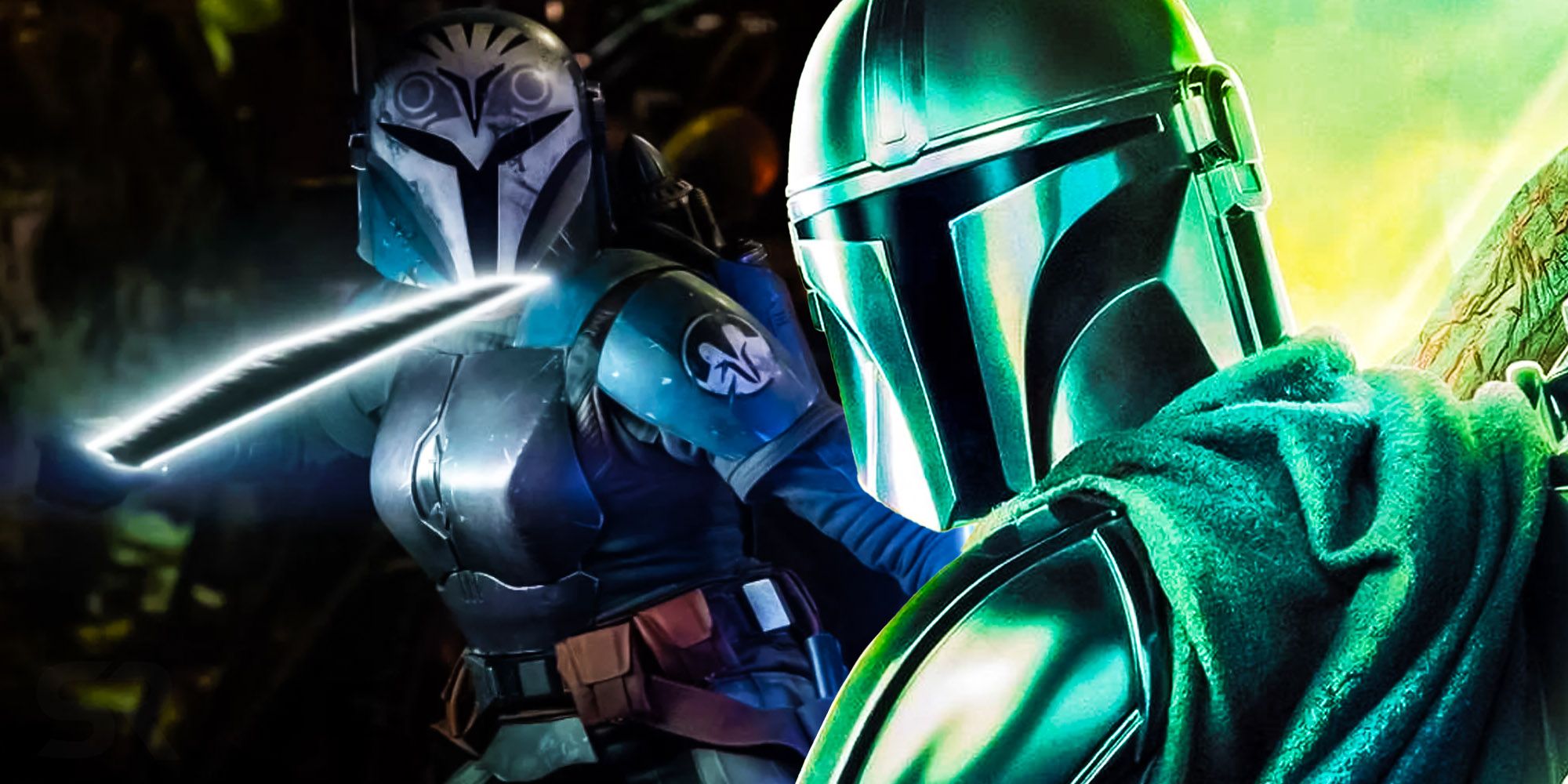 Mandalorian season 3&rsquo;s bo-katan with the darksaber and din djarin