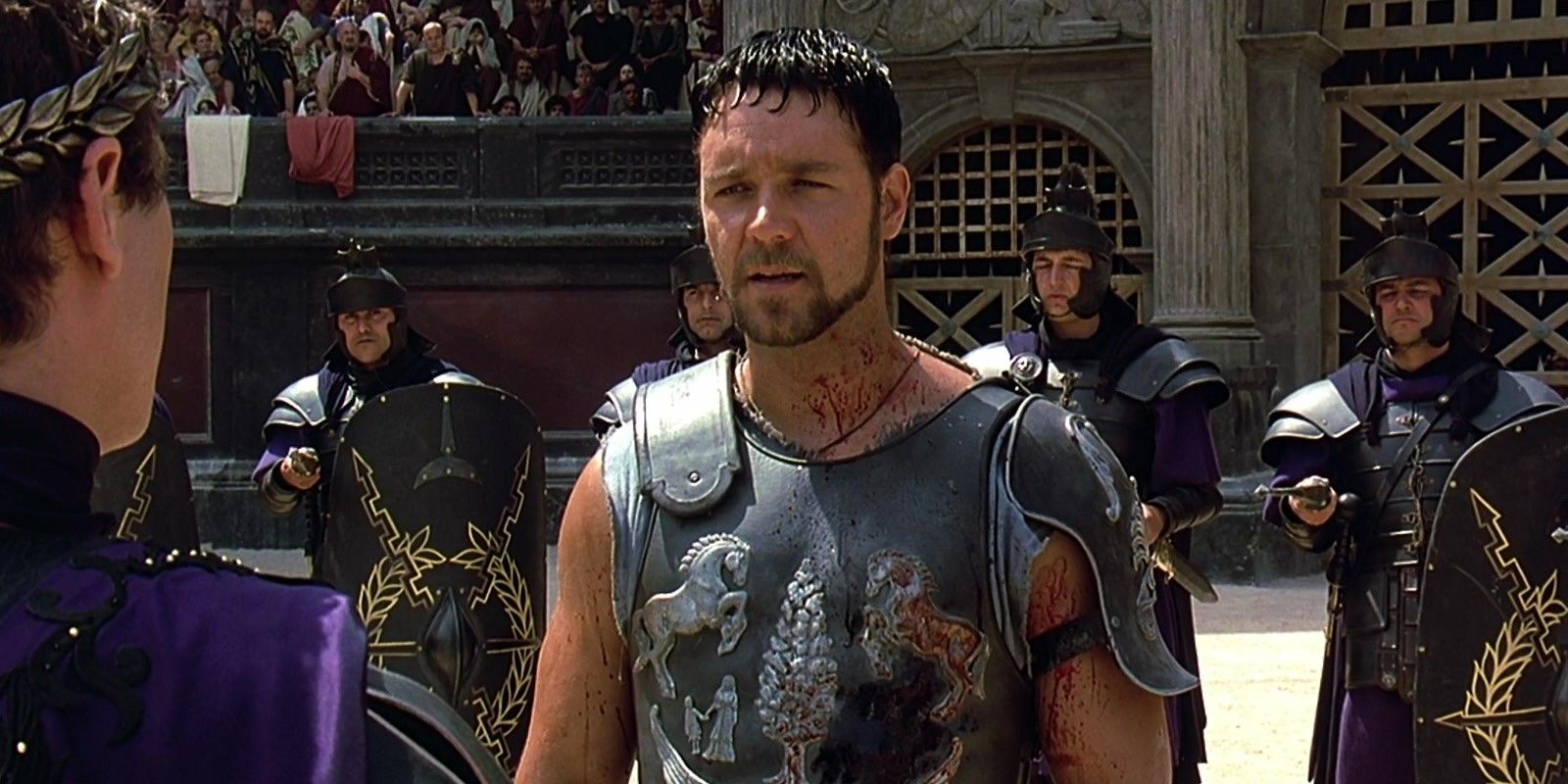 Maximus speaks to the King in Gladiator