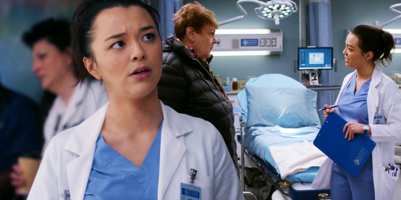 Midori Francis as Mika Yasuda and  in Grey&rsquo;s Anatomy S19