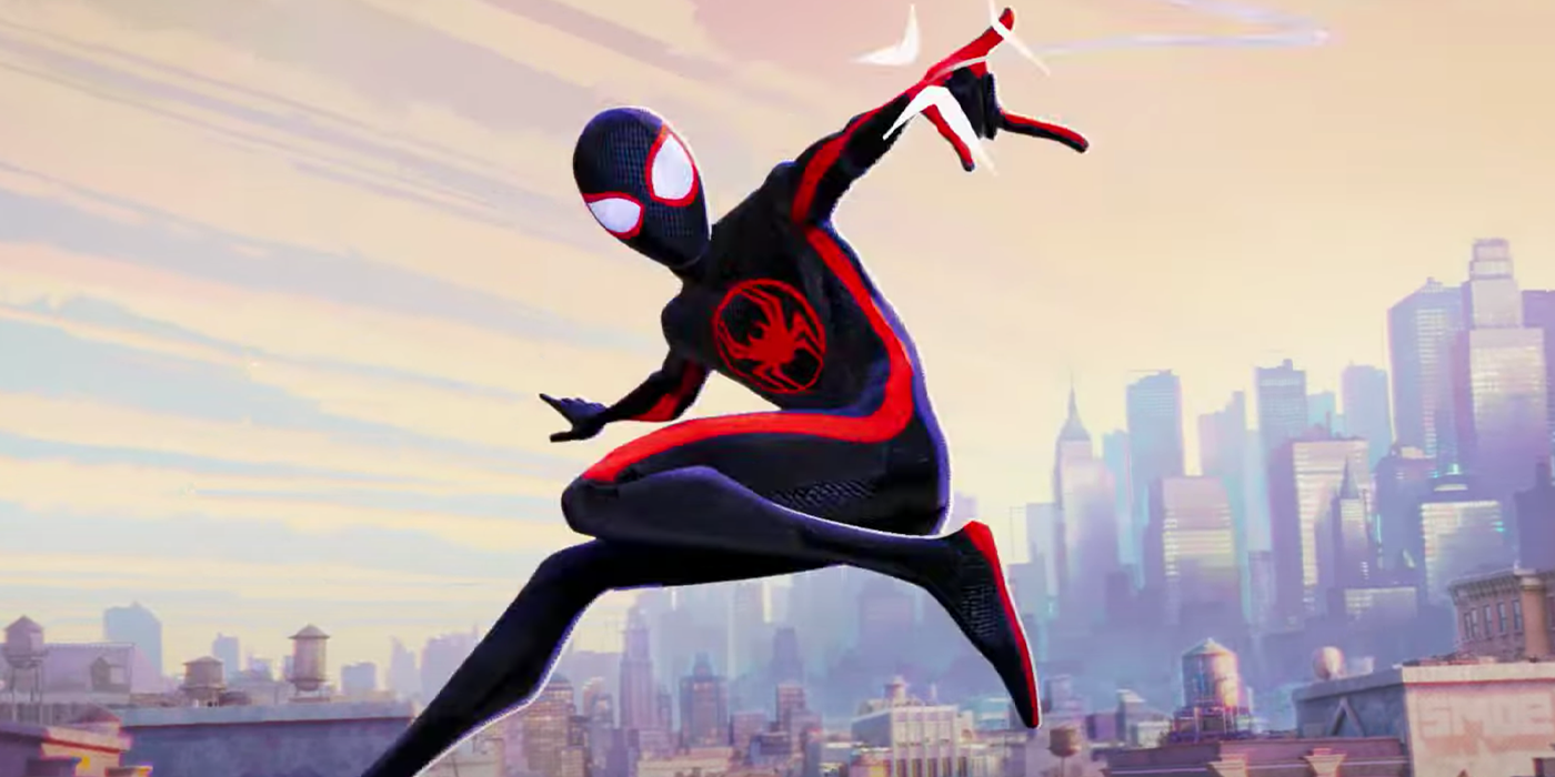 miles morales in spider-man across the spider-verse trailer