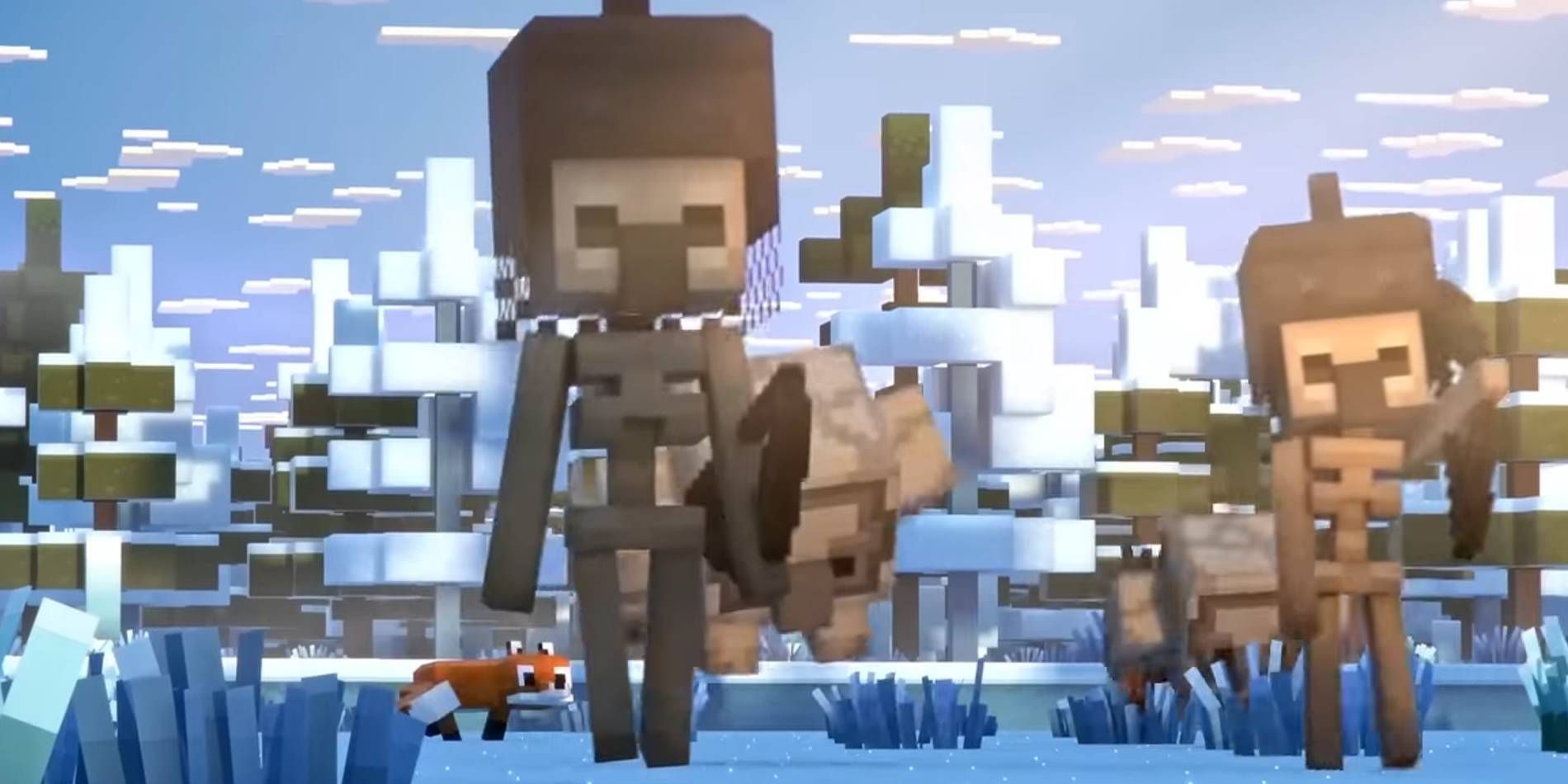 Minecraft Legends Skeletal Archer Mob that Players can Spawn to Fight for Them by Spending Diamonds