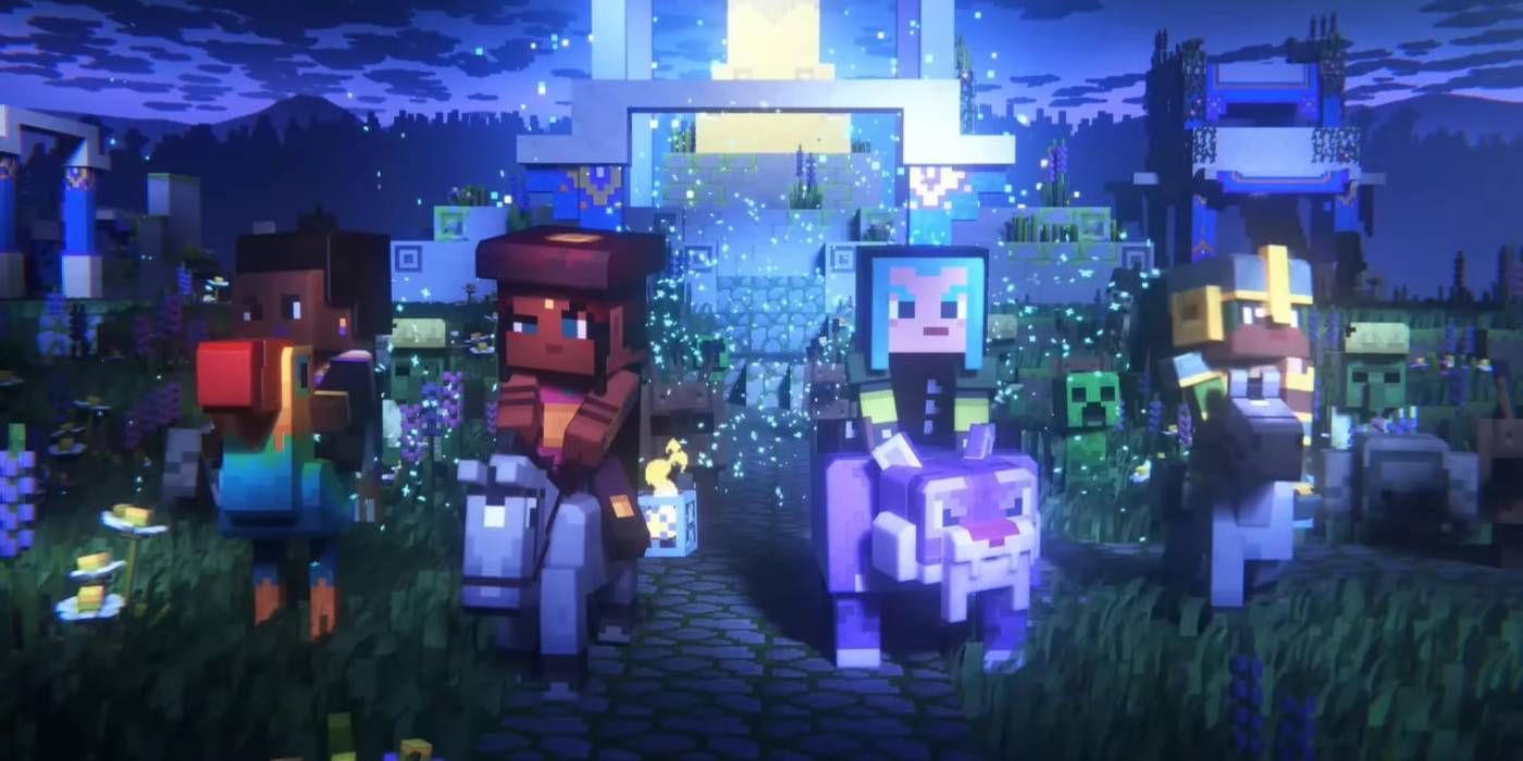 Minecraft Legends Multiplayer Mode with Four Players Either in Co-Op Campaign or PvP
