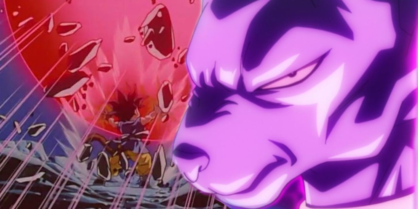 Goku from GT and Lord Beerus from Super.