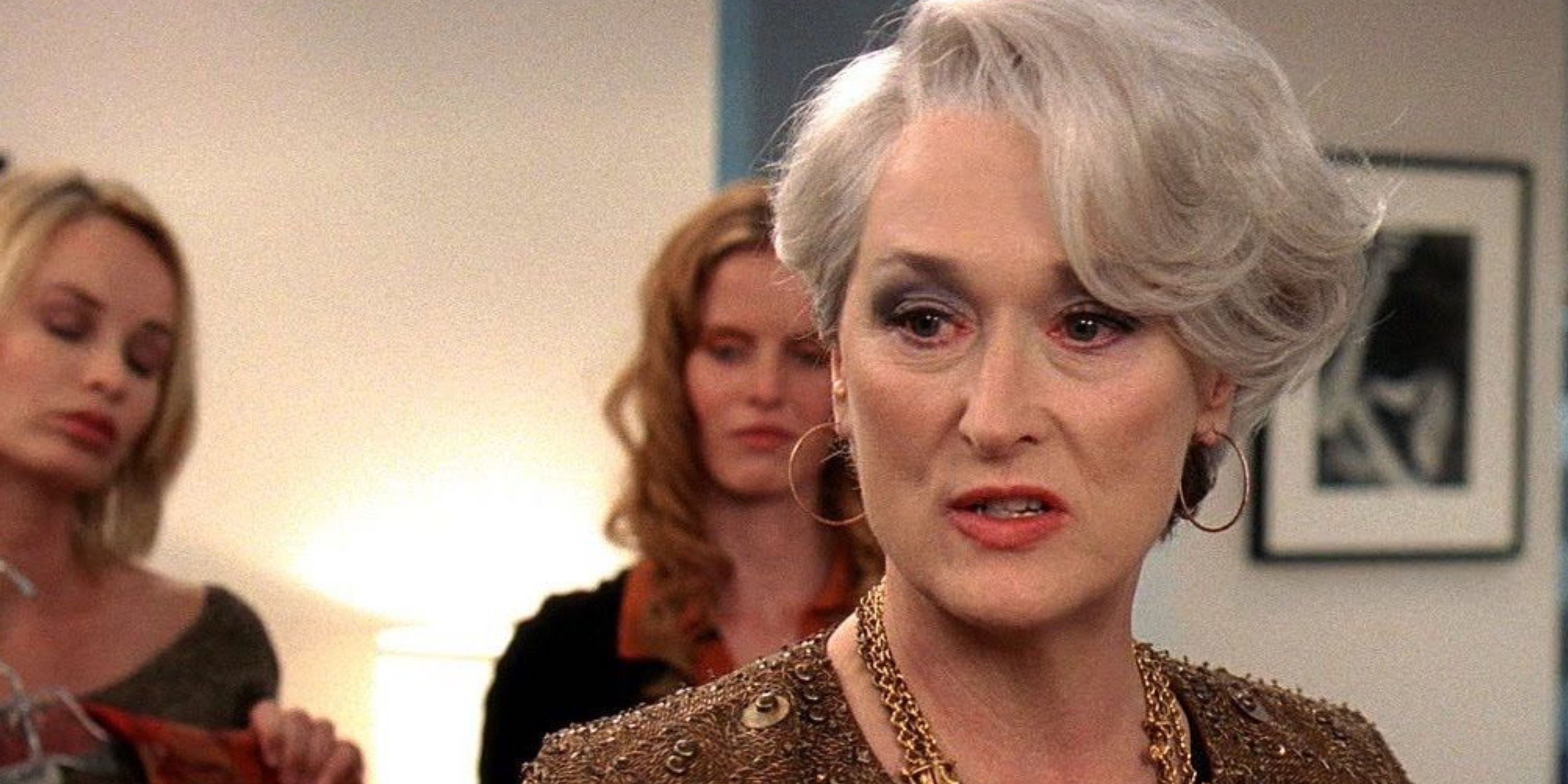 Miranda Priestly (Meryl Streep) looking angry in The Devil Wears Prada