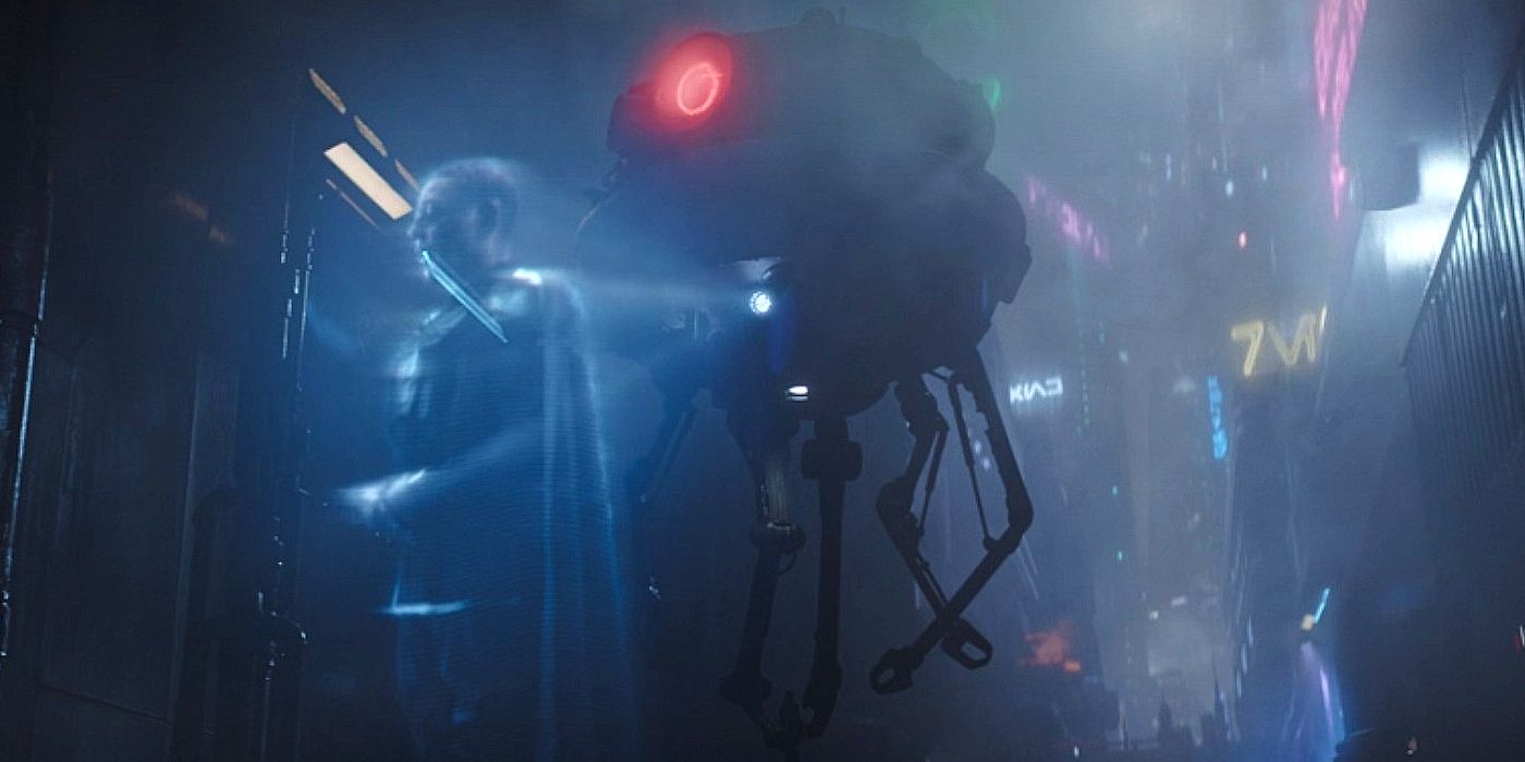 Moff Gideon's hologram from an Imperial probe droid