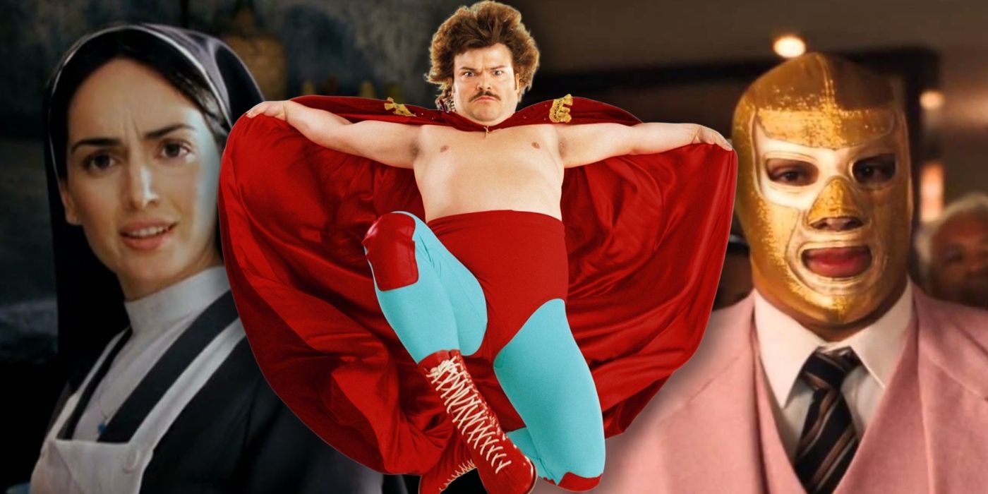 Collage of Nacho Libre characters