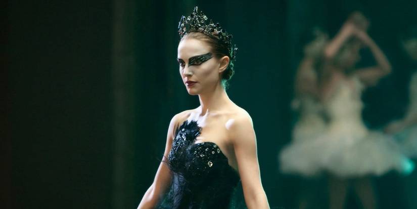 Natalie Portman in a ballet studio in Black Swan