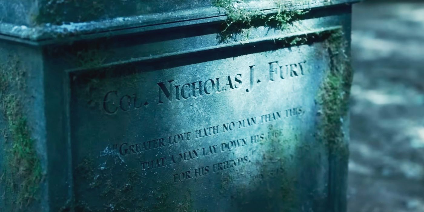 Nick Fury Headstone in Secret Invasion