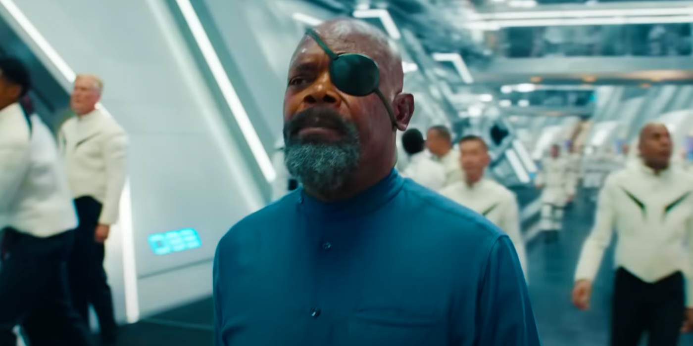 nick fury in the marvels trailer