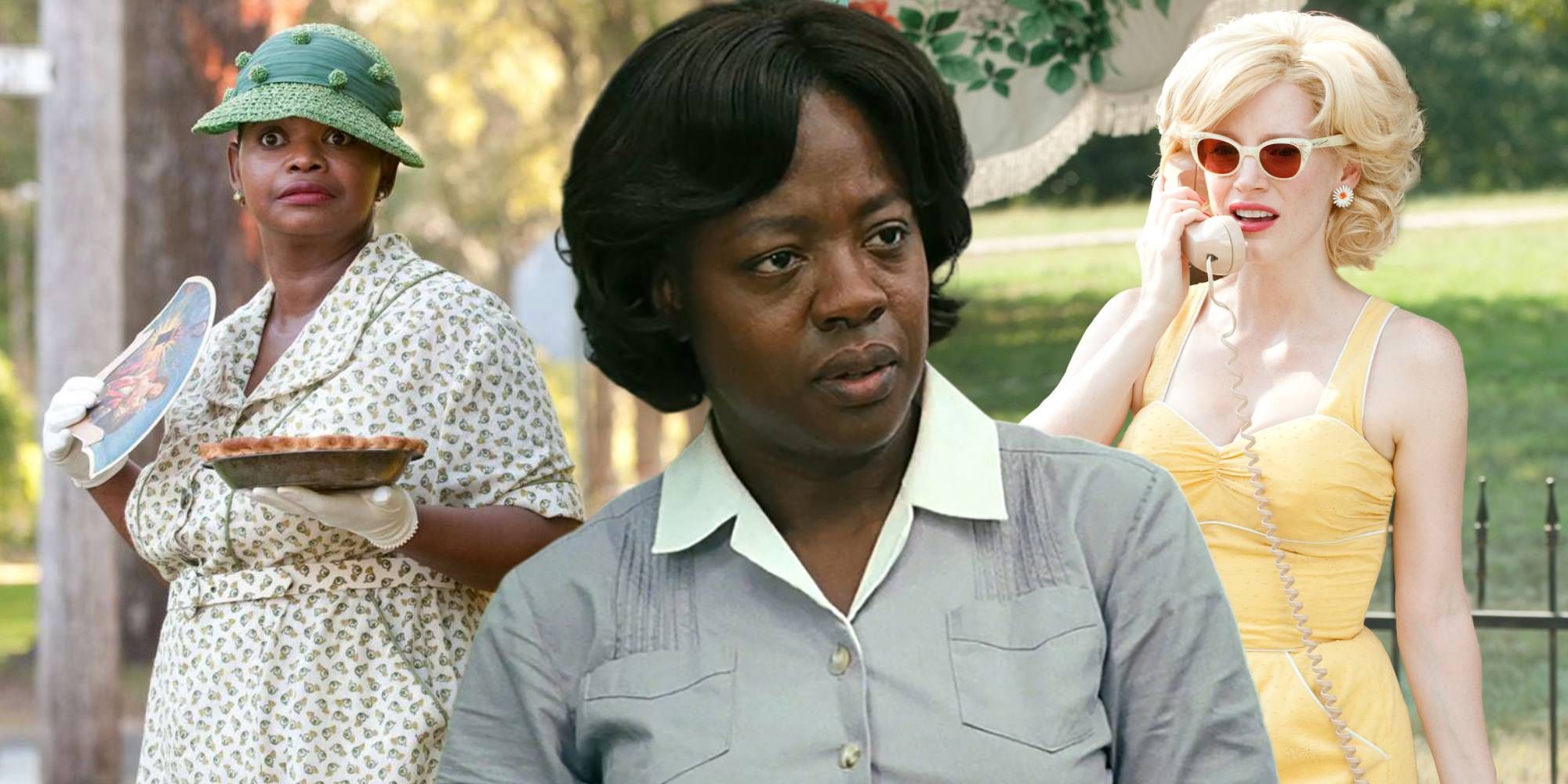 Octavia Spencer, Viola Davis and Jessica Chastain in The Help