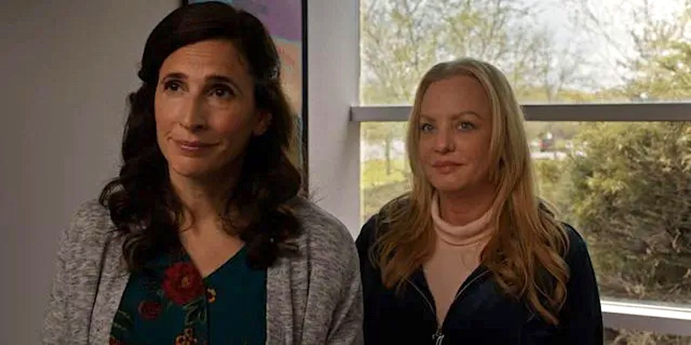Michaela Watkins and Wendi McLendon-Covey in Paint
