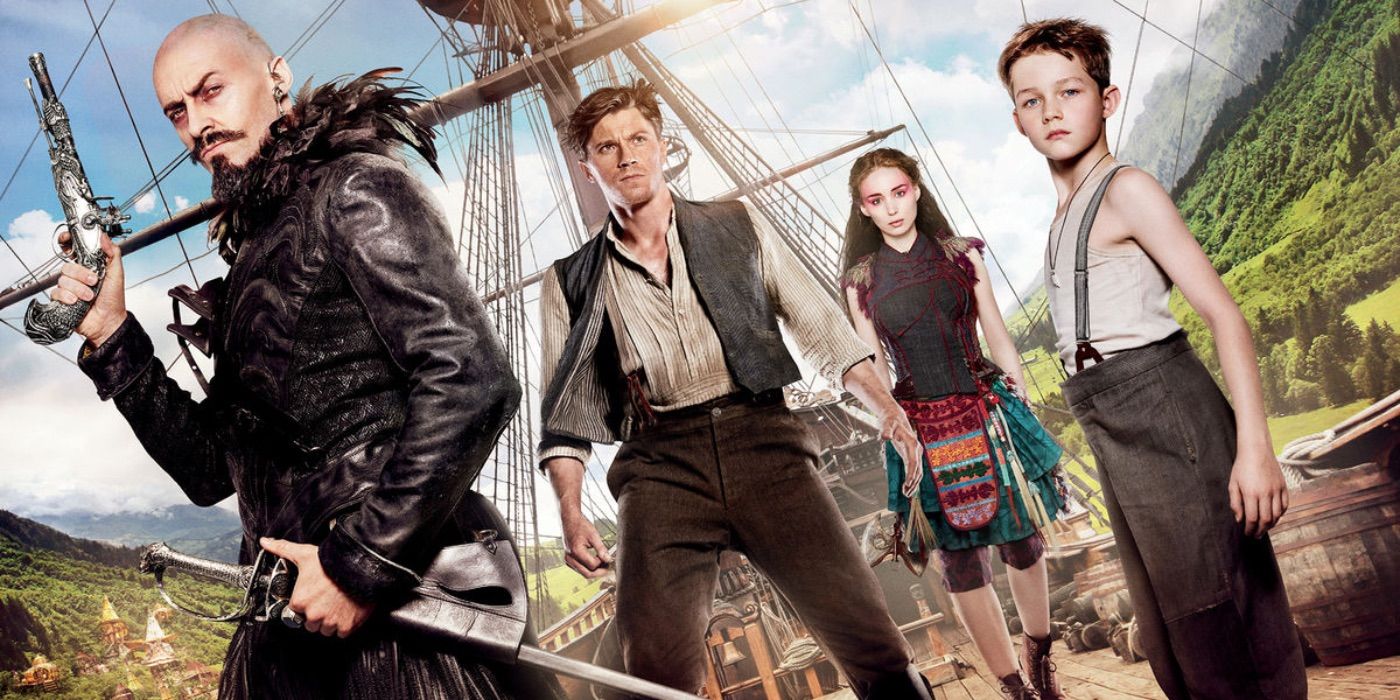 The cast of Pan pose for a promotional image