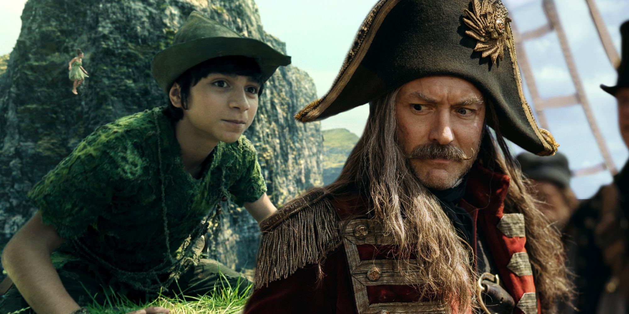 peter pan and captain hook disney live-action