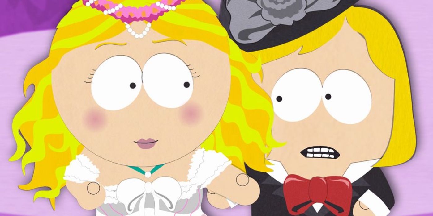 Point in south park during great expectations parody
