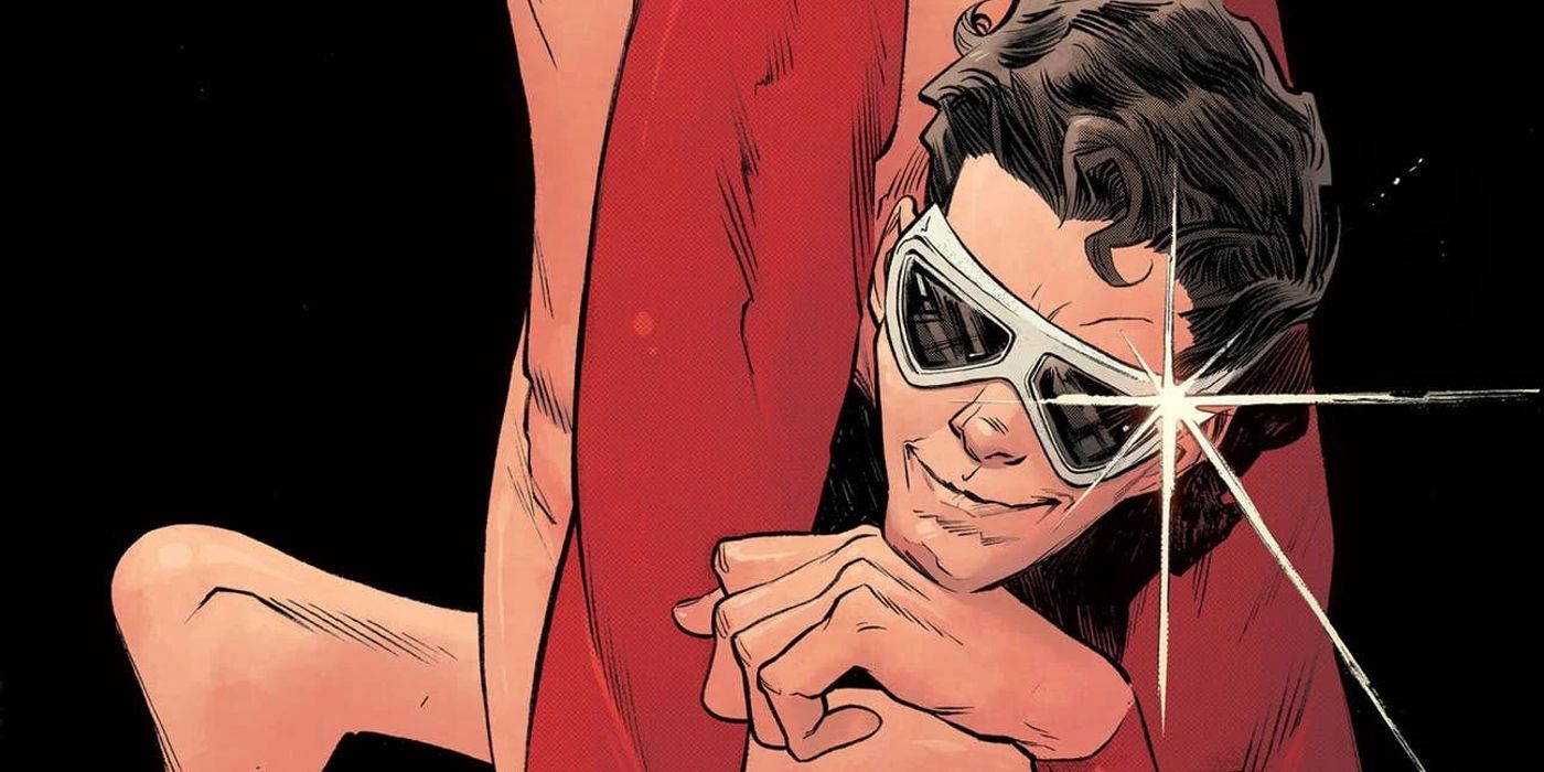 Plastic Man sorrindo e esticado na DC Comics