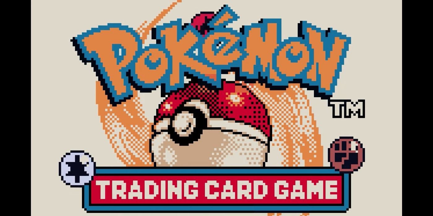 Tela inicial do Pokémon Trading Card Game do Game Boy Color.