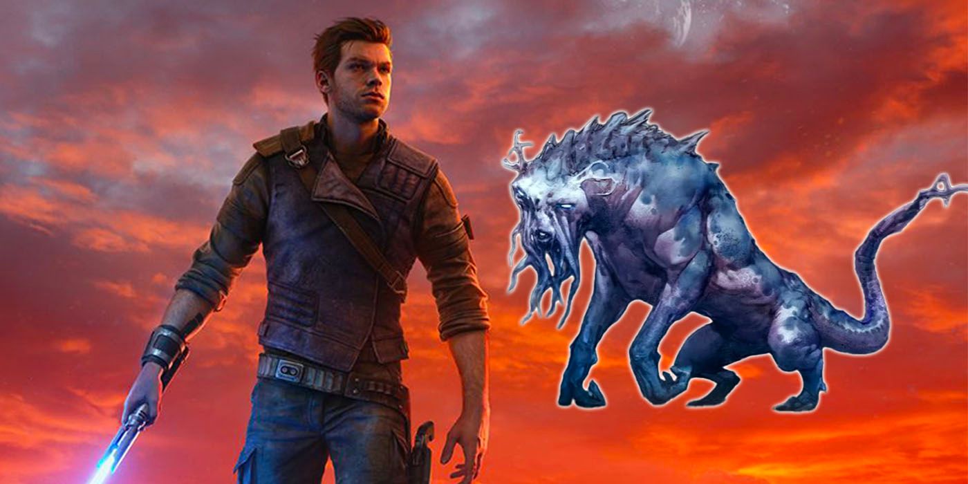 Image of Cal Kestis and a Nameless in Jedi: Survivor