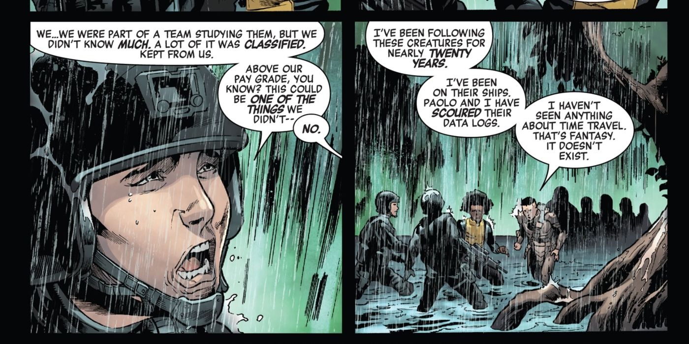 Predator shoots down the possibility of time travel.