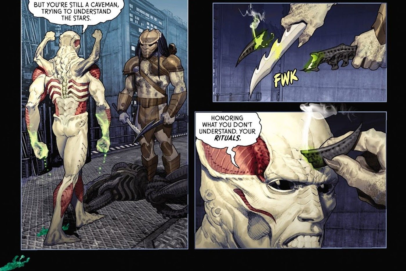 PREDATOR YAUTJA WELCOMES XENOMORPH ALIEN