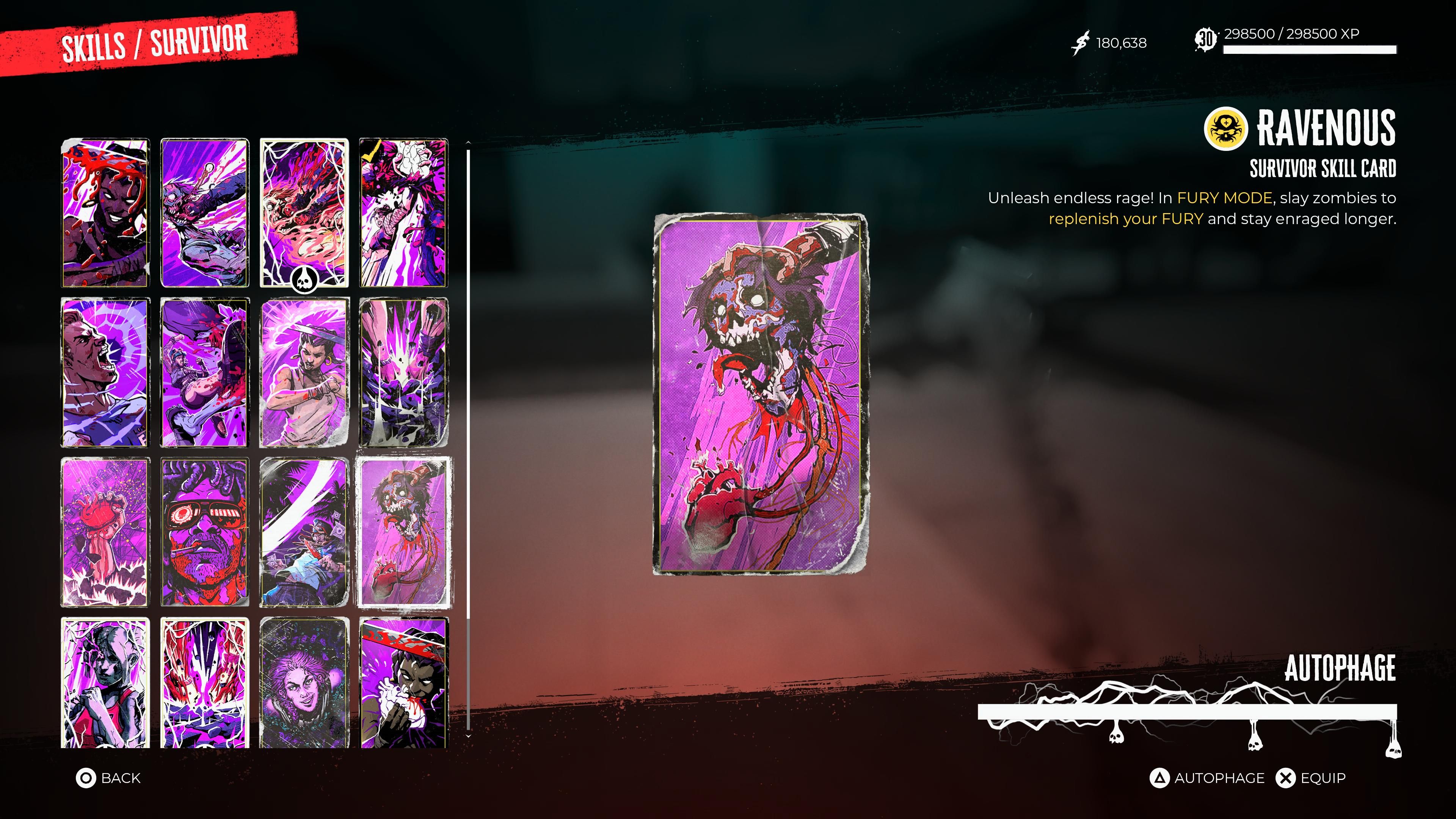 Tarjeta de habilidad voraz en Dead Island 2