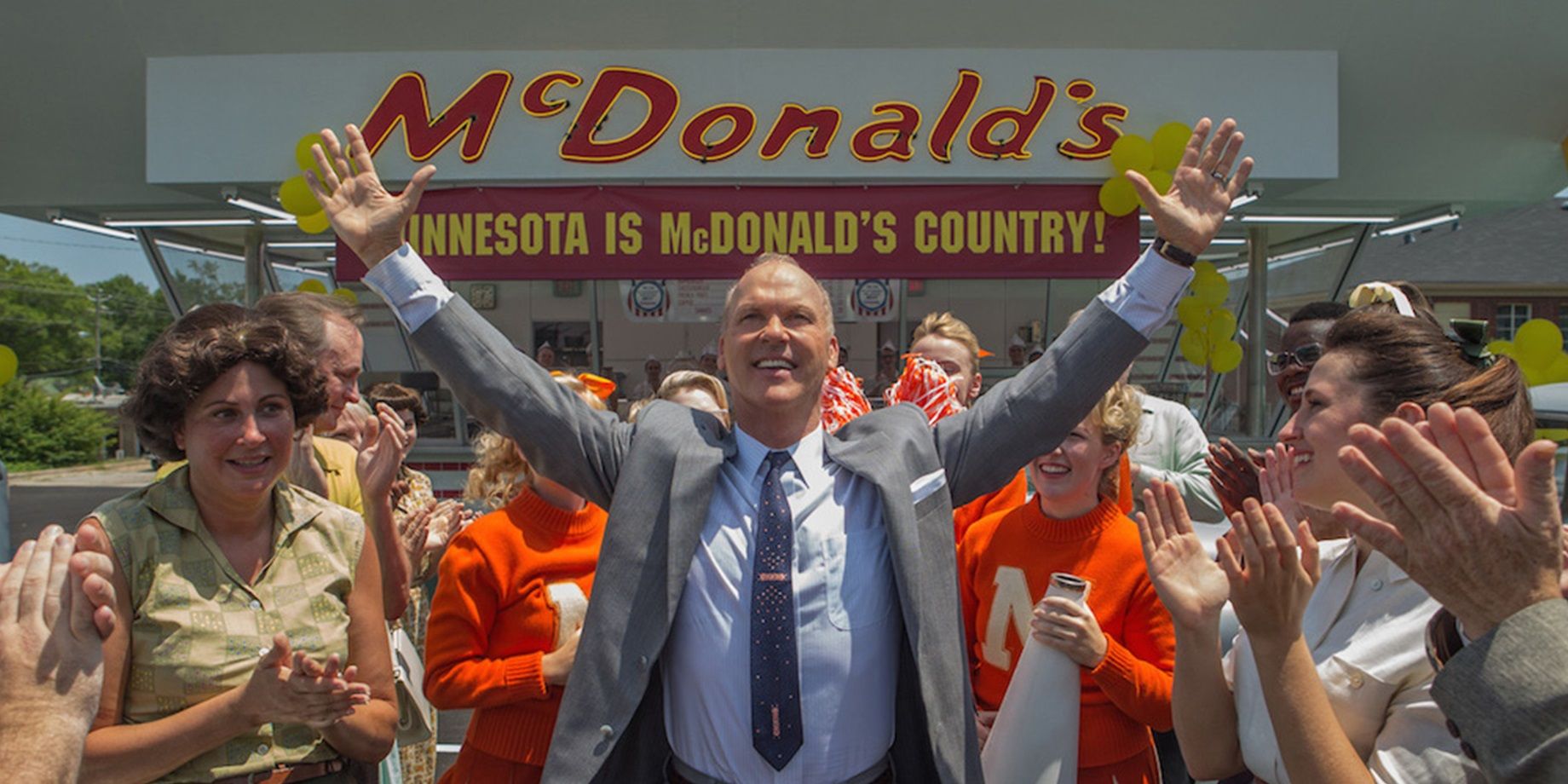 Ray at the original McDonald's in The Founder