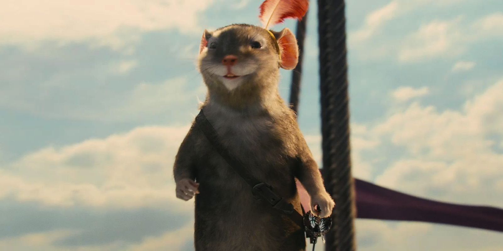 Reepicheep on the Dawn Treader in The Chronicles of Narnia