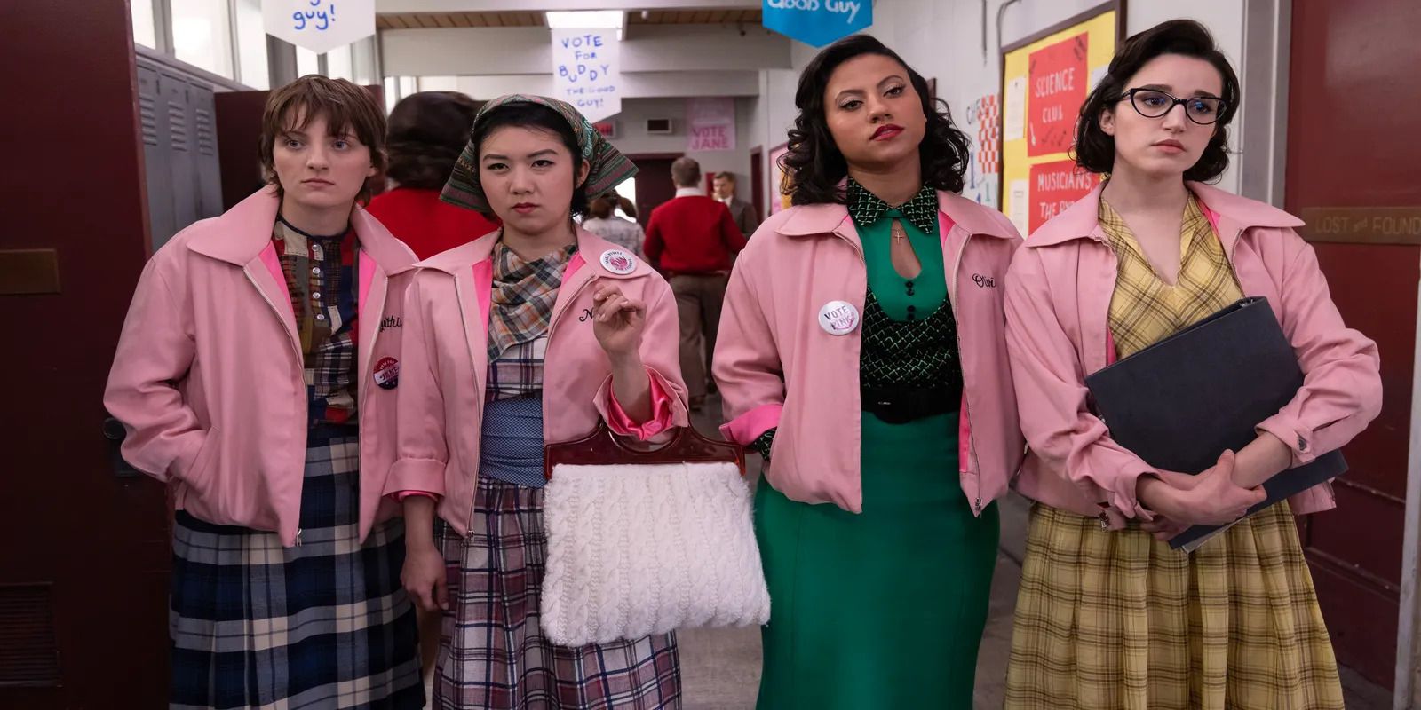 Cynthia, Nancy, Olivia & Jane In Grease: Rise Of The Pink Ladies Prequel Series.jpg