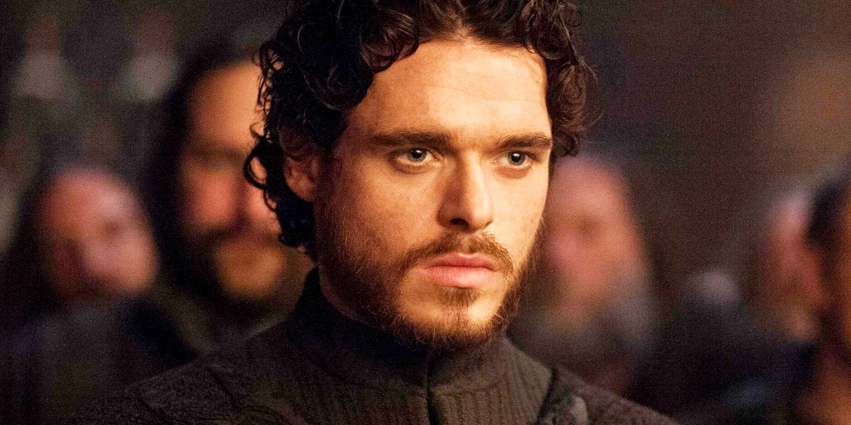 Richard Madden as Robb Stark looking stern at the Red Wedding in Game of Thrones