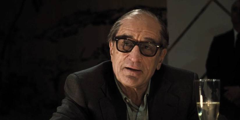Robert De Niro looking sideways in American Hustle