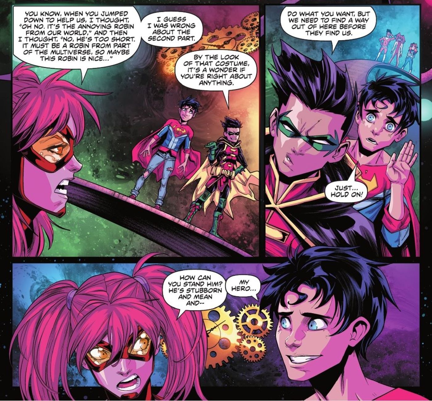 Robin and Irey Fight DC Comics