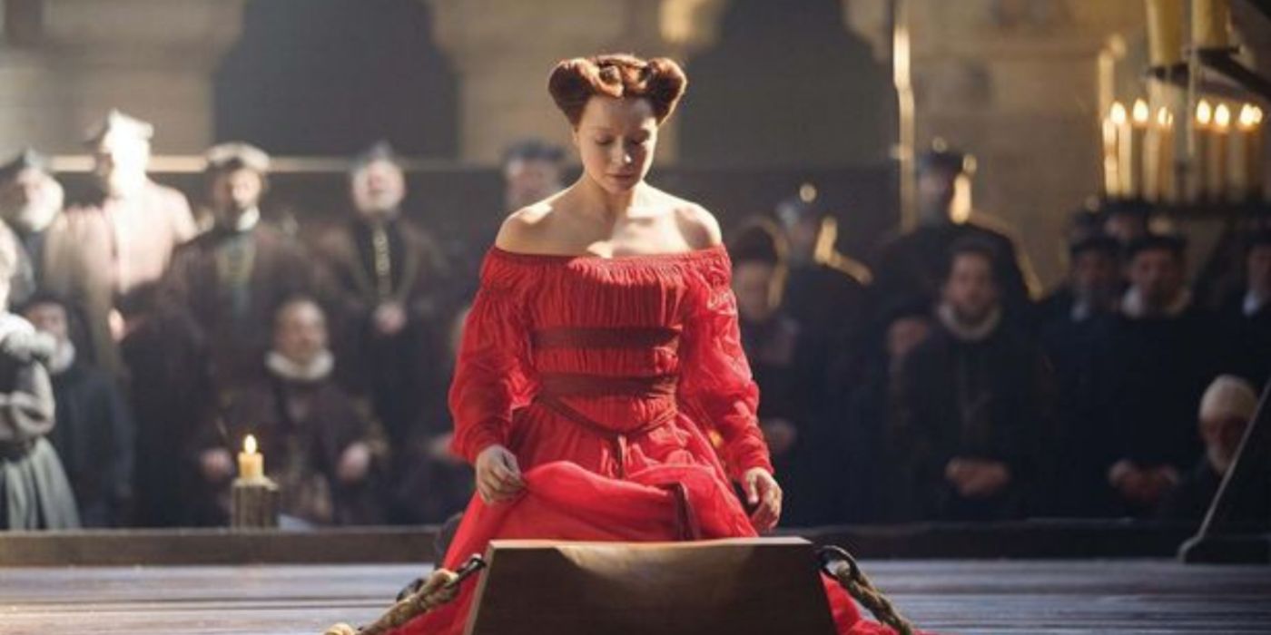 Samantha Morton as Mary Queen of Scots in Elizabeth The Golden Age