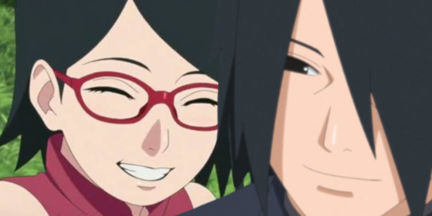 In the Boruto manga or anime, when will Sarada ask about where the