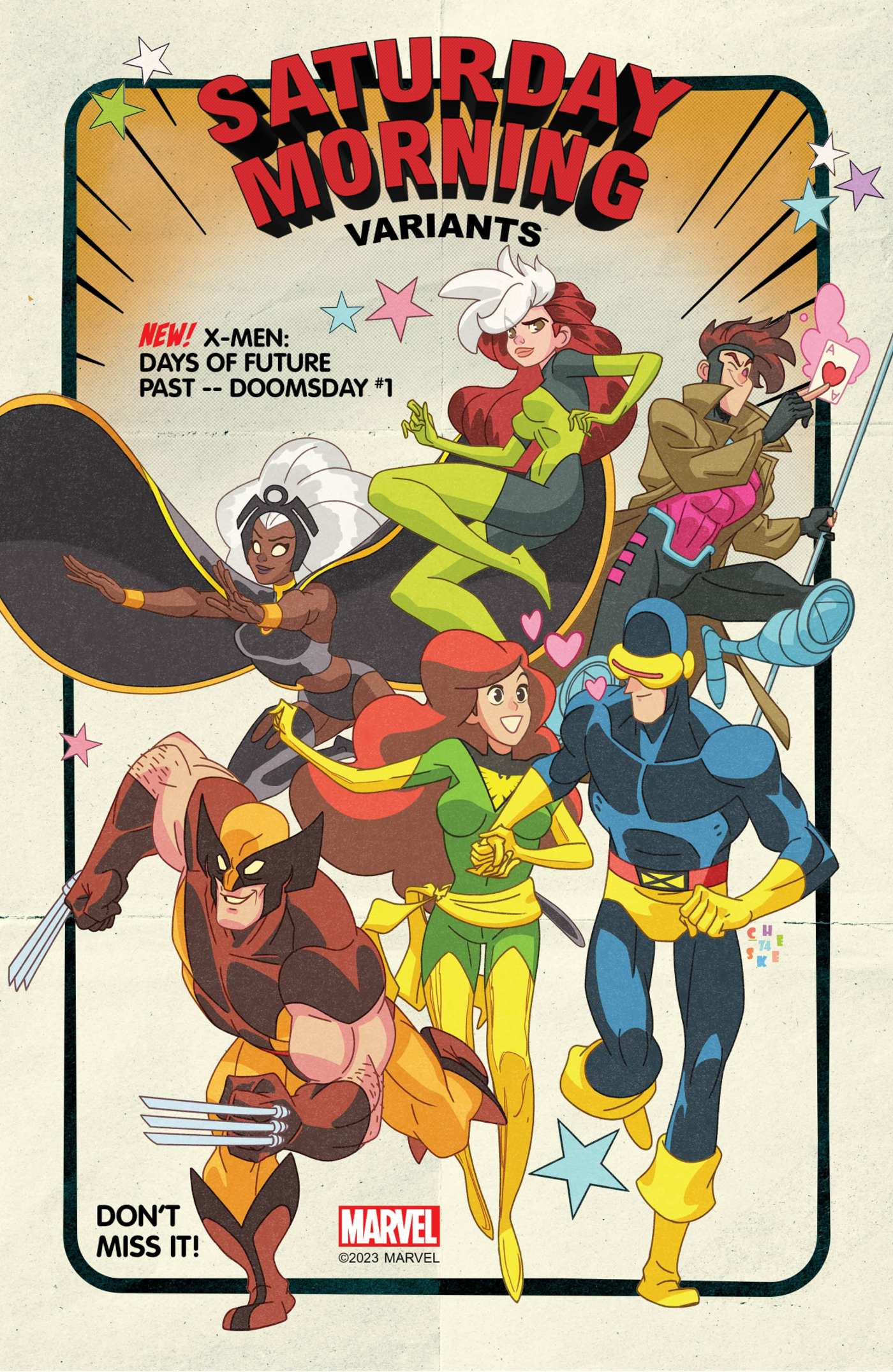 Saturday Morning X-Men Variant Cover