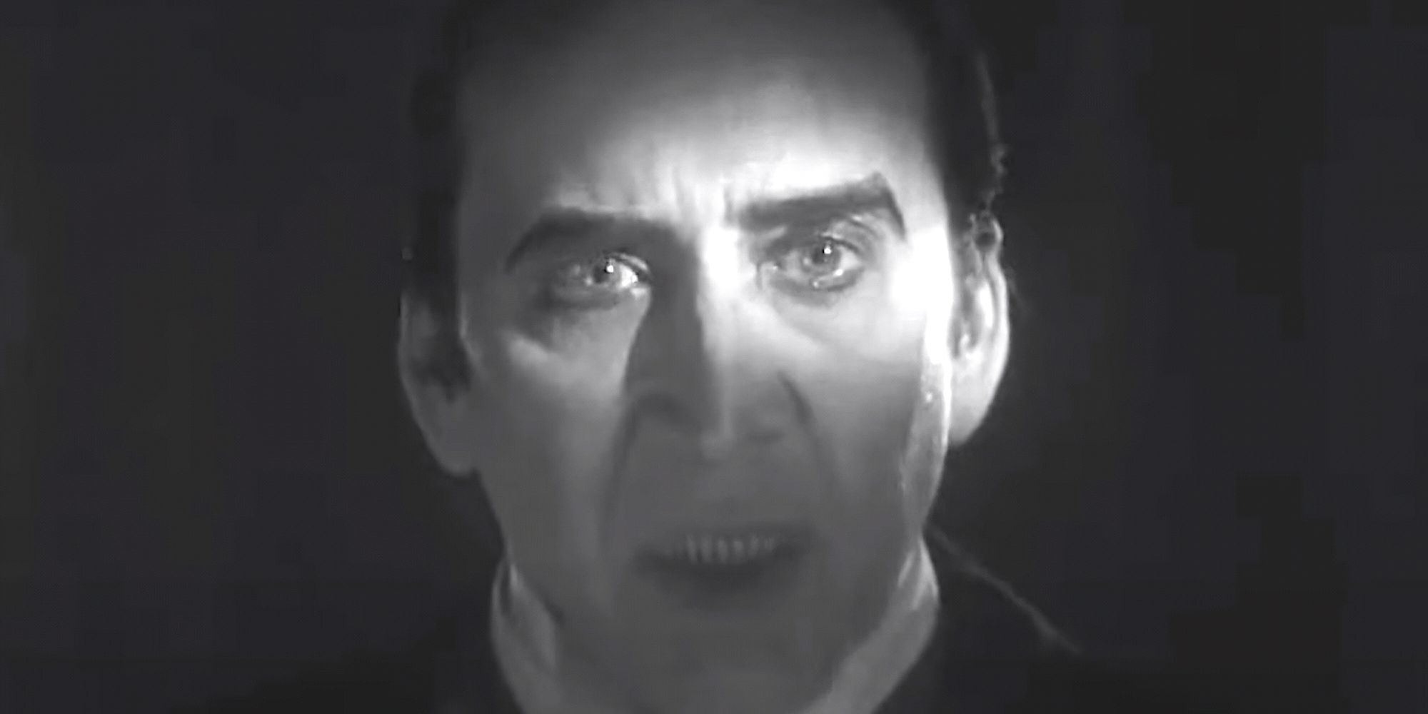 Nicolas Cage recreating a scene from Dracula in Renfield