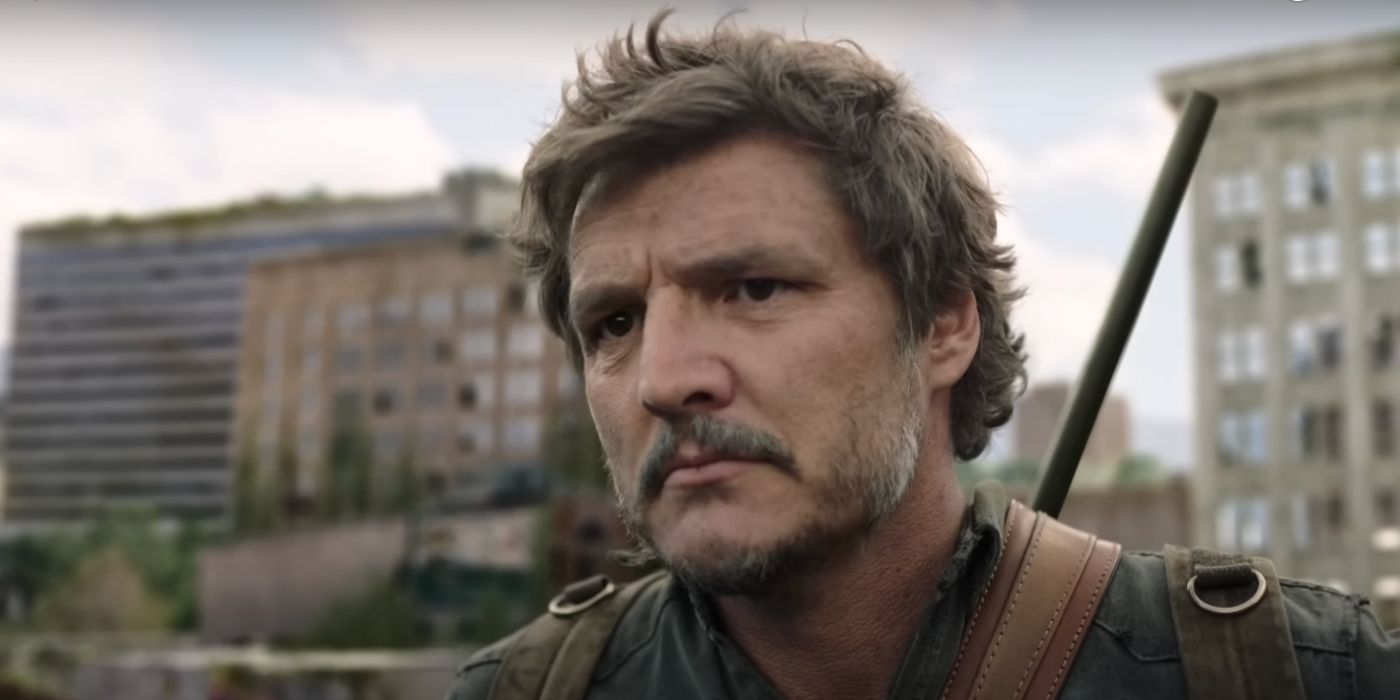Joel staring at a city