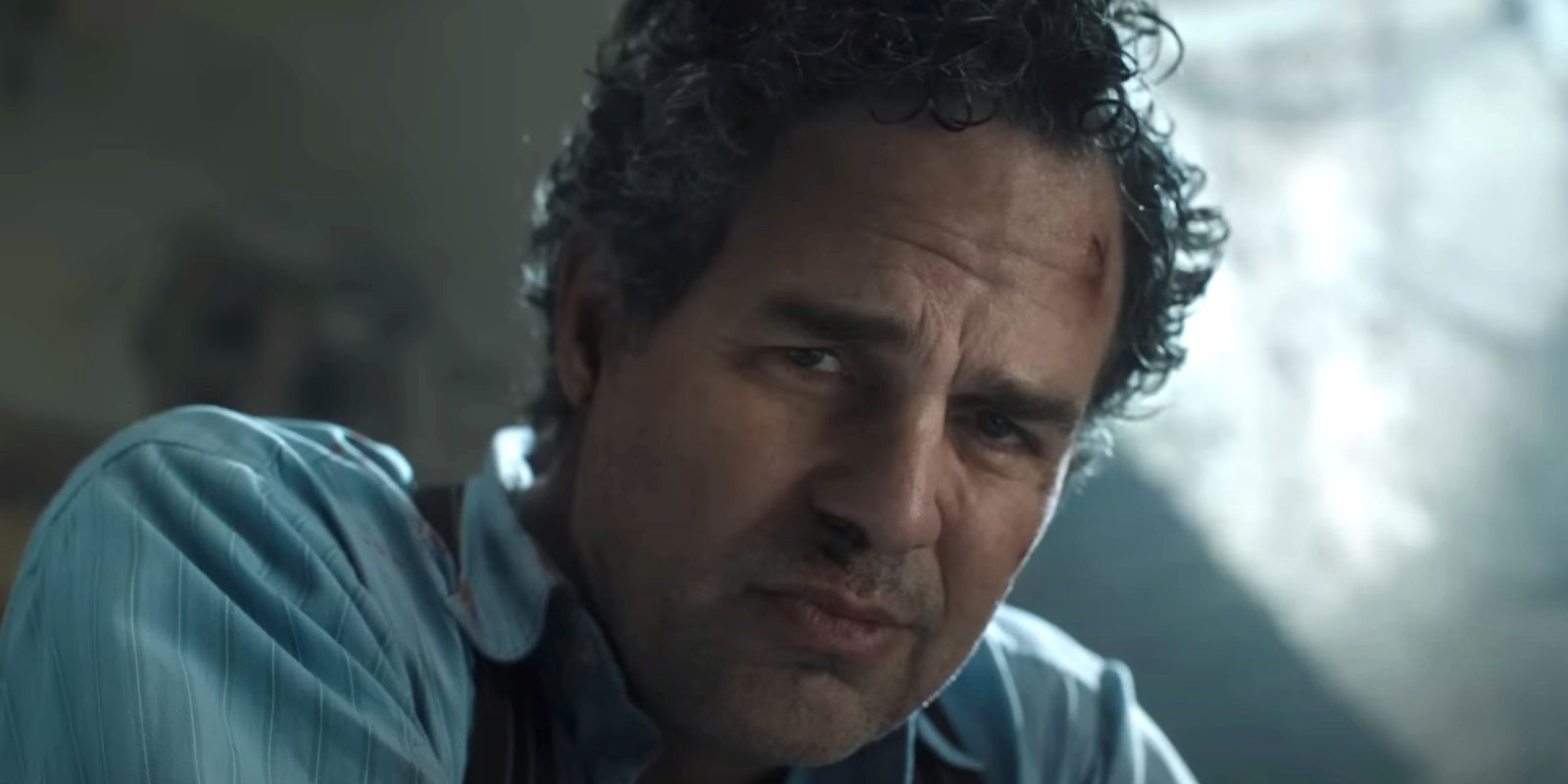 Mark Ruffalo looking worried and bruised head in All the Light We Cannot See