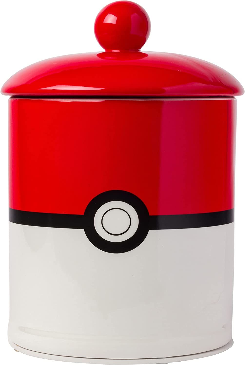 Silver Buffalo Pokemon Pokeball Large Canister Ceramic Cookie Jar