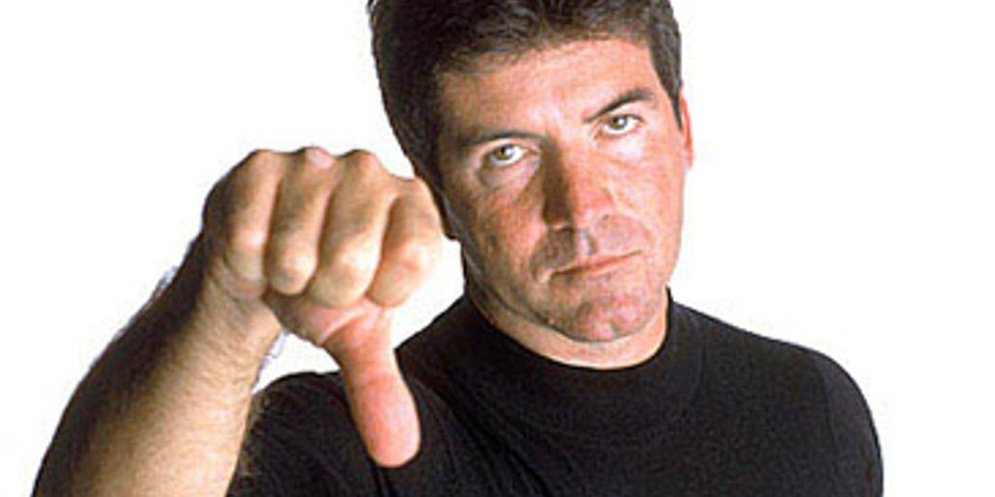 SImon Cowell Thumbs Down American Idol