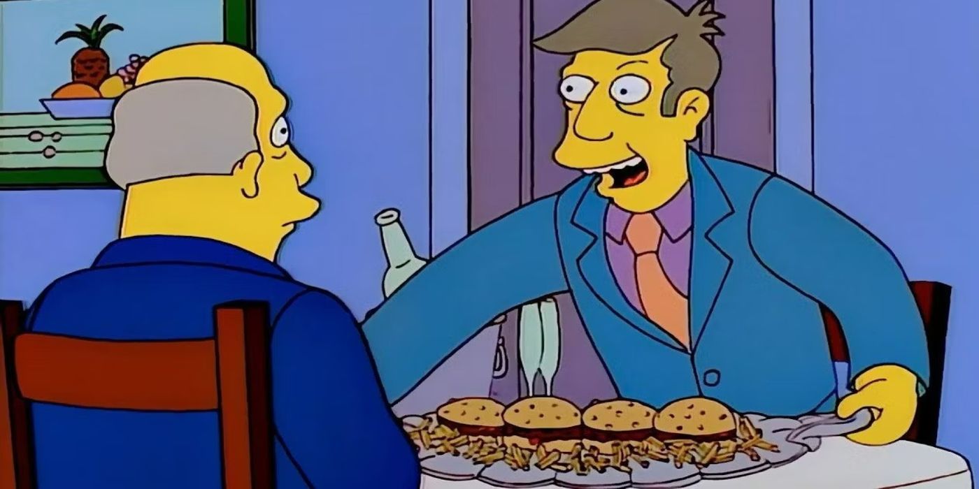 Skinner serves steamed hams in The Simpsons episode 22 Short Films About Springfield