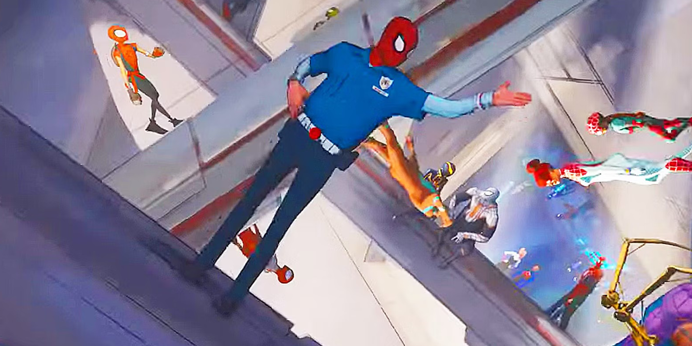 spider-cop in spider-man across the spider-verse trailer