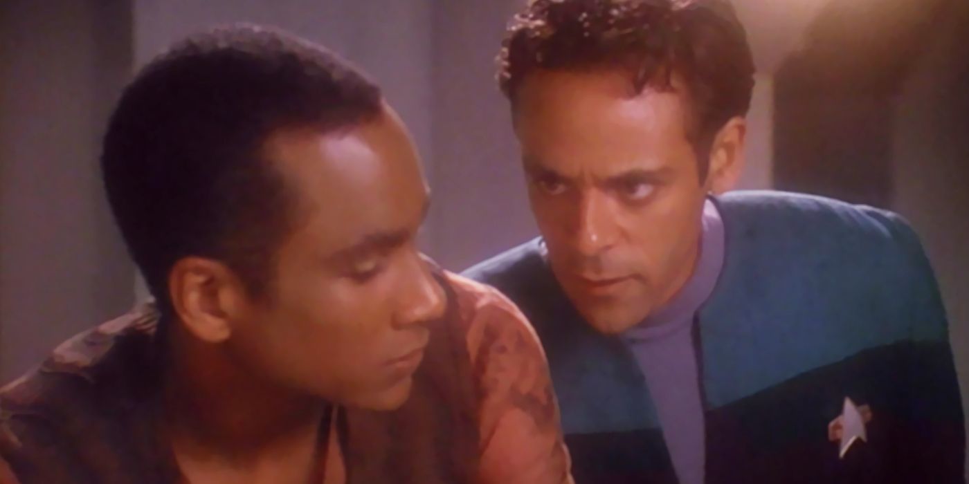 Jake Sisko e Julian Bashir em Star Trek: Deep Space Nine, nem a batalha contra os fortes