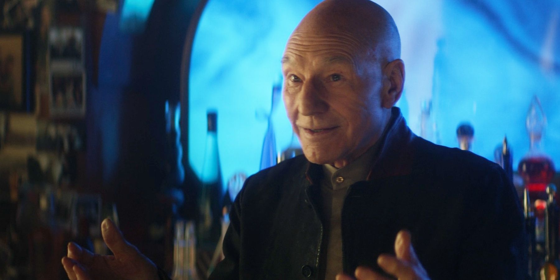 Patrick Stewart as Jean-Luc Picard in the finale of Star Trek: Picard